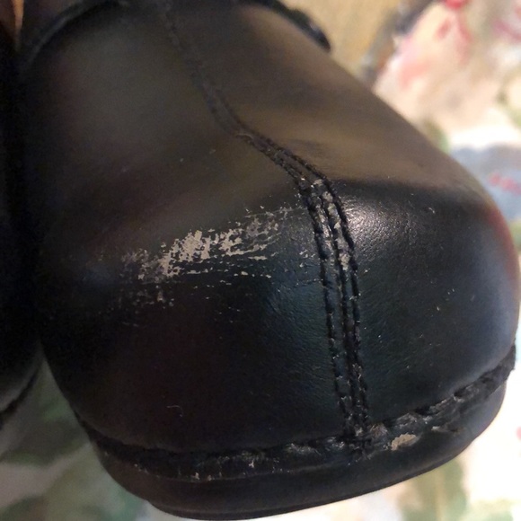 DANSKO  size EU42 US11.5-12  Pull-on Clogs Black Leather Strap Detail $109 MSRP - Picture 10 of 16